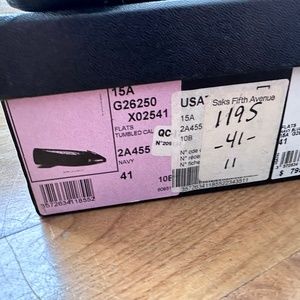 Chanel blue ballet flat